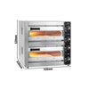 Piec do pizzy mini – elektryczny – dwukomorowy – 1+1x 34 cm – 5 kW – 230 V – do 310 °C – manualny