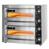 Piec do pizzy mini – elektryczny – dwukomorowy – 1+1x 34 cm – 5 kW – 230 V – do 310 °C – manualny