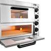Mini piec do pizzy - 2 x 4 x Ø20cm - Manualne