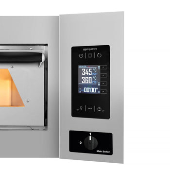 Elektryczny piec do pizzy - 6+6x 35cm (szeroki) - Cyfrowy - Prime Gastro