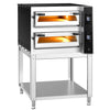 Elektryczny piec do pizzy – 4+4 x 35 cm – cyfrowy – wraz z podstawą