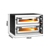 Elektryczny Piec do pizzy - 4+4x Ø35cm - Manualne