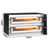 Electric Deck Pizza Oven - Twin Deck - Refractory Stone Deck - 6+6 - Ø 35cm (14") - 230V 3 Phase - Touchscreen Controls - up to 400°C