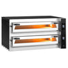 Electric Deck Pizza Oven - Twin Deck - Refractory Stone Deck - 6+6 - Ø 35cm (14") - 230V 3 Phase - Touchscreen Controls - up to 400°C