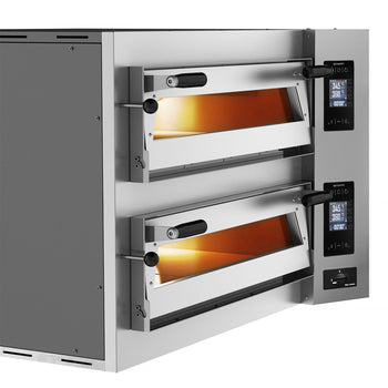Elektryczny piec do pizzy - 6+6x 35cm (szeroki) - Cyfrowy - Prime Gastro