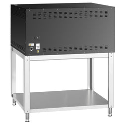 Elektryczny piec do pizzy – 9+9 x 35 cm (szerokość) – manualna obsługa – wraz z podstawą