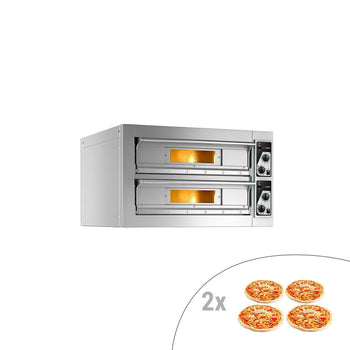 Elektryczny piec do pizzy - 4+4x 33cm - Manualny - Prime Gastro