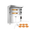 Piec do pizzy – elektryczny – 6+6x 33 cm – manualny – z okapem i garownią