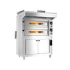Piec do pizzy – elektryczny – 6+6x 33 cm – manualny – z okapem i garownią