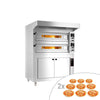Piec do pizzy – elektryczny – 9+9x 33 cm – manualny – z okapem i garownią
