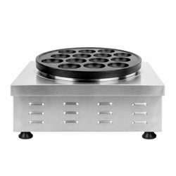 Urządzenie do pancake'ów – na 14x Ø 80 mm – 3 kW – manualne – z prostokątnym korpusem, powłoką teflonową i szufladą, zdjęcie 7 z 8
