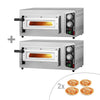 (2 szt.) Piec do pizzy – elektryczny – 4x 24 cm – manualny