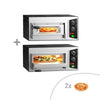 (2 szt.) Piec do pizzy – elektryczny – 1x 35 cm – manualny