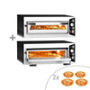 (2 szt.) Piec do pizzy – elektryczny – 4x 35 cm – manualny