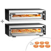 (2 szt.) Piec do pizzy – elektryczny – 6x 35 cm – manualny – wersja szeroka