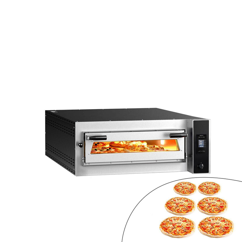 Elektryczny Piec do pizzy - 6 x Ø35cm - Panel dotykowy