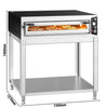 Elektryczny piec do pizzy – 9 x 34 cm (szerokość) – manualna obsługa – wraz ze podstawą