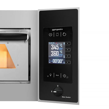 Elektryczny piekarnik do pizzy – 6 x 35 cm (głębokość) – cyfrowy - Prime Gastro