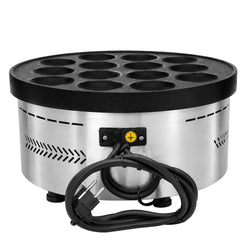 Urządzenie do pancake'ów – na 14x Ø 80 mm – 3 kW – manualne – z okrągłym korpusem i powłoką teflonową, zdjęcie 5 z 6