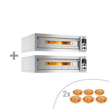 (2 szt.) Elektryczny piec do pizzy - 6+6x 35cm - Manualny - Prime Gastro