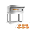 Piec do pizzy – elektryczny – 6x 33 cm – manualny – z okapem i podstawą
