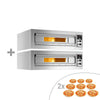 (2 szt.) Piec do pizzy – elektryczny – 9x 33 cm – manualny