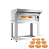 Piec do pizzy – elektryczny – 9x 33 cm – manualny – z okapem i podstawą