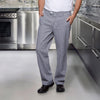 (1 piece) KARLOWSKY | Men's Chef Trousers – Black - Size XS - Elasticated Side Waistband - Belt Loops - Cotton