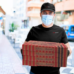 (100 sztuk) Pudełko do pizzy - PIZZABÄCKER - 36x36x4cm