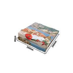 (100 sztuk) Pudełko na pizzę - NYC - Positano - 260x260x40 mm