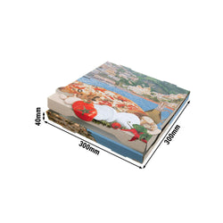 (100 sztuk) Pudełko na pizzę - NYC - Positano - 300x300x40 mm