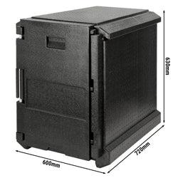 Porter Maksi - ładowany od przodu - 128 litrów - dla 9x EN 600x400