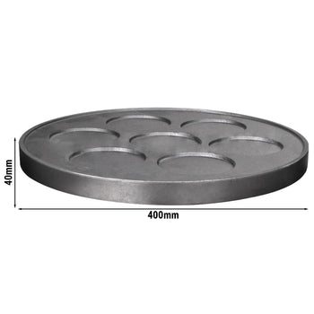 Płyta do naleśnikarki gazowej CGOM5 - 7 patelni - Ø 400 mm - Prime Gastro