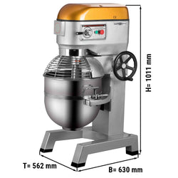 Commercial Floor Standing Planetary Mixer - 35L - 1,12kW - incl. 3 attachments