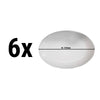 (6 sztuk) CLASSICO - Talerz - owalny - 230x152mm - Biały