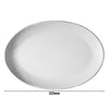 (12 szt.) Talerz do kebaba CLASSICO – owalny – porcelana – 320 x 243 mm – biały