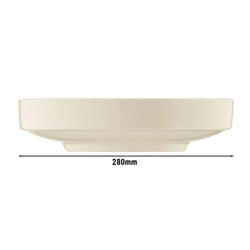 (24 sztuki) CHEF TASTE OF – Talerz/ półmisek – owalny – długość: 280 mm – kremowy