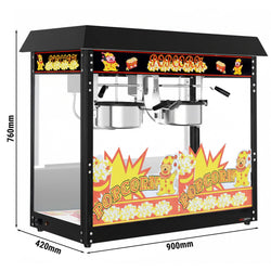 Maszyna do popcornu - 10 kg/ godz. - z 2 kotłami