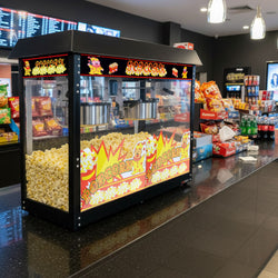 Maszyna do popcornu - 10 kg/ godz. - z 2 kotłami