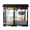 Maszyna do popcornu – 5 kg/h – 1,7 kW – z 3 podgrzewanymi półkami – czarna