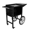 Commercial Popcorn Machine incl. Trolley - 1.46kW - 5kg/h - with 1 kettle - Black