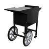 Commercial Popcorn Machine incl. Trolley - 1.46kW - 5kg/h - with 1 kettle - Black