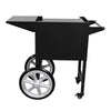 Commercial Popcorn Machine incl. Trolley - 1.46kW - 5kg/h - with 1 kettle - Black