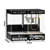 Maszyna do popcornu z podgrzewaczem do nachos / chipsów – 1,31 kW – 5 kg/h – z 1 zbiornikiem – czarna