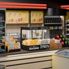 Profesjonalna maszyna do popcornu z podgrzewaczem do nachos / chipsów – 1,31 kW – 5 kg/h – z 1 zbiornikiem – czarna