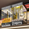 Profesjonalna maszyna do popcornu z podgrzewaczem do nachos / chipsów – 1,31 kW – 5 kg/h – z 1 zbiornikiem – czarna