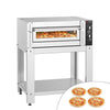 Elektryczny Kamienny piec do pizzy - 4x30cm - Ręczne - z ramą nośną