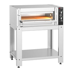 Elektryczny Kamienny piec do pizzy - 4x30cm - Ręczne - z ramą nośną