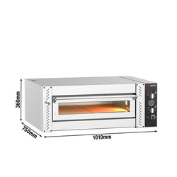 Elektryczny Piec do pizzy - 4 x Ø30cm - Manualne
