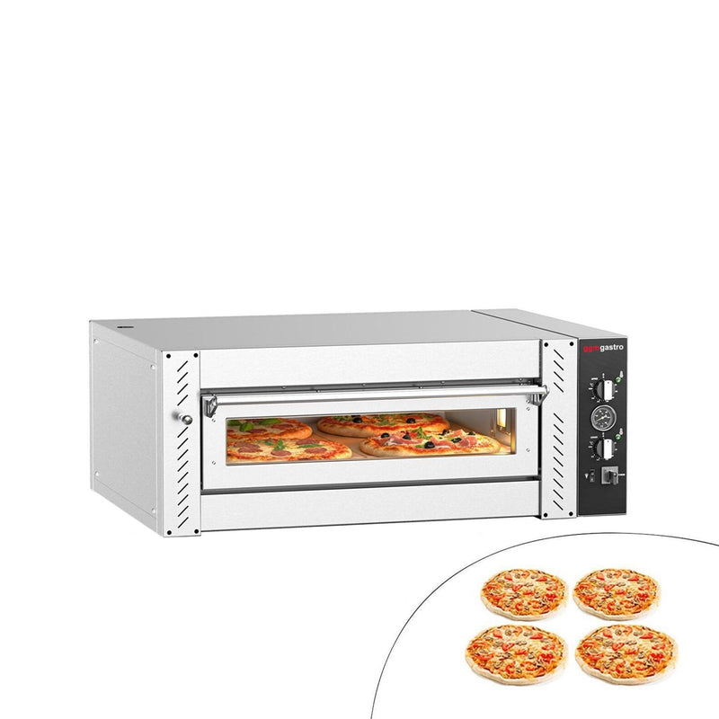 Elektryczny Piec do pizzy - 4 x Ø30cm - Manualne